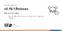 Release v0.18.1 Release · LemmyNet/lemmy