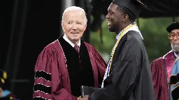 Biden tells Morehouse graduates that he hears their voices of protest over the war in Gaza - WABE