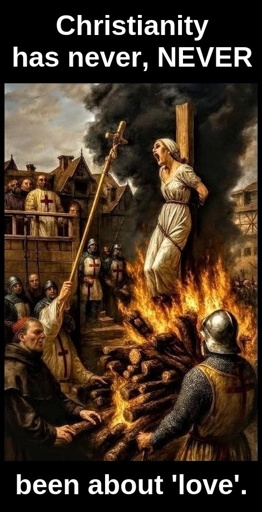 Christianity has never, NEVER been about 'love'.