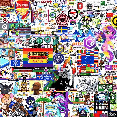 A clip from the timelapse of Canvas 2025 speed up and as a GIF