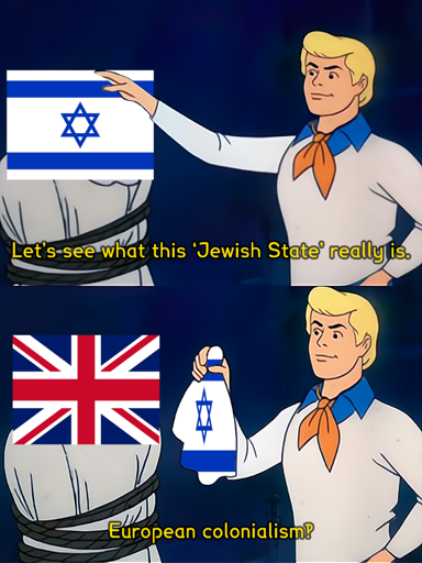 Fred Jones unmasking the so-called ‘Jewish state’ to reveal that it is, in fact, a variant of European colonialism.